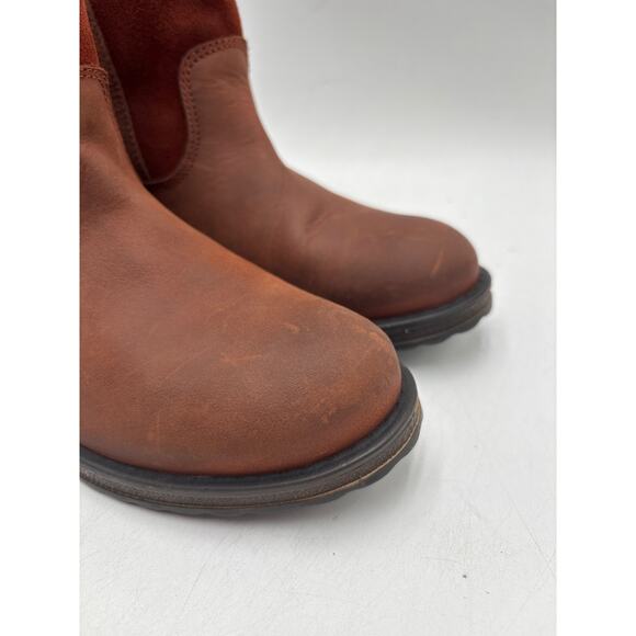 Bos. And Co. STRIVE RUST Women's NEW Suede Zip-Up Ankle Boots Brown EU Size 37 - Picture 2 of 10